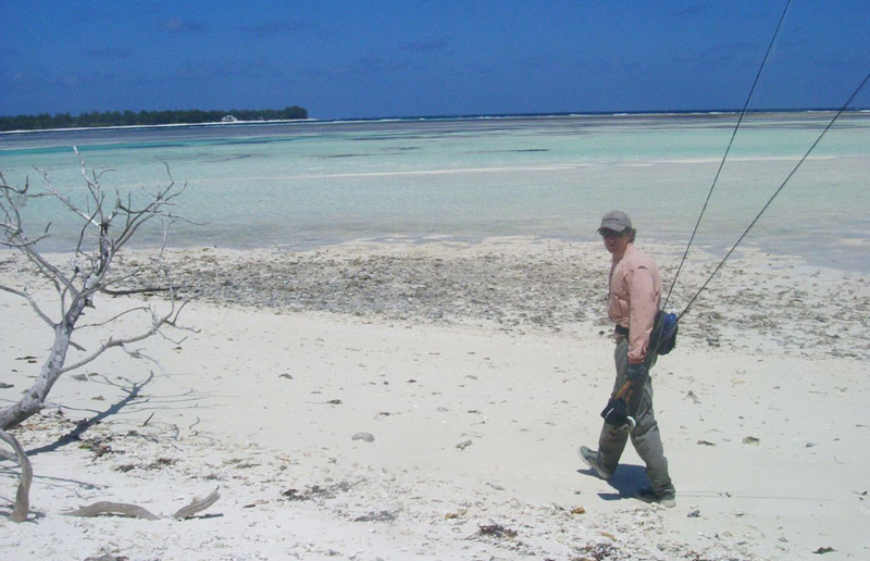 Flats fishing in The Seychelles